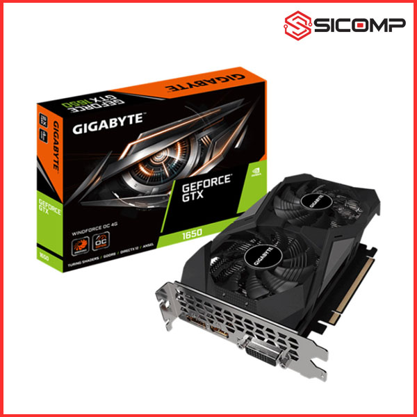 CARD MÀN HÌNH GIGABYTE GTX 1650 D6 WINDFORCE OC 4GB 2 FAN