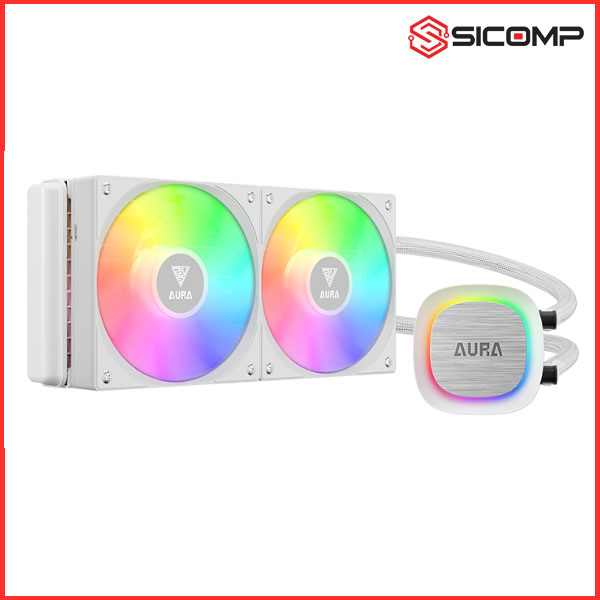 TẢN NHIỆT NƯỚC GAMDIAS AURA GL240 V2 ARGB WHITE