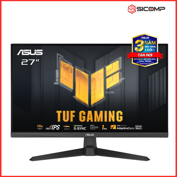 MÀN HÌNH ASUS TUF VG279Q3A 27 INCH GAMING  (FHD | IPS | 180HZ | 1MS | LOA | FREESYNC )