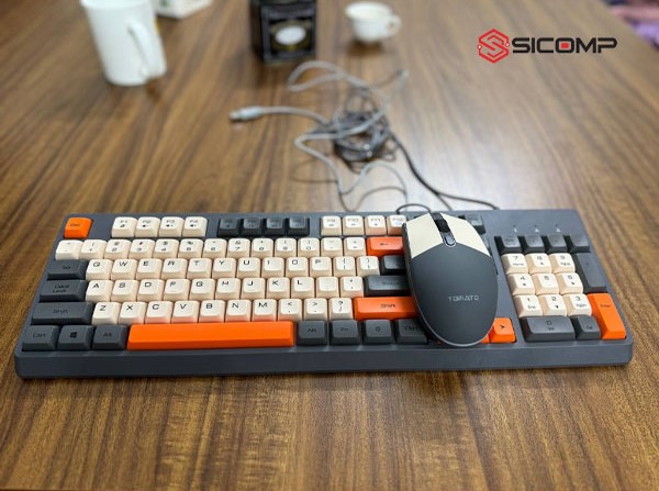 COMBO BÀN PHÍM VÀ CHUỘT TOMATO S100 MIX MÀU ( LED RGB )