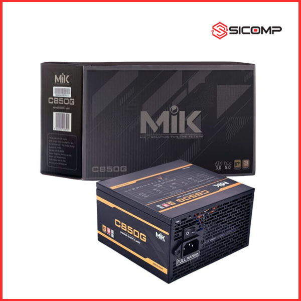 NGUỒN MÁY TÍNH MIK C850G 80 PLUS GOLD ( ATX 3.0 - PCIE 5.0 )