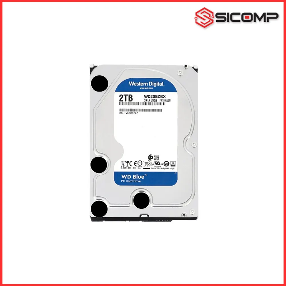 Ổ CỨNG HDD WESTERN DIGITAL BLUE 2TB 3.5" SATA WD20EZBX
