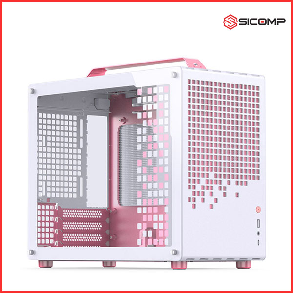 VỎ CASE JONSBO Z20 WHITE PINK (MATX/MID TOWER/MÀU TRẮNG HỒNG)
