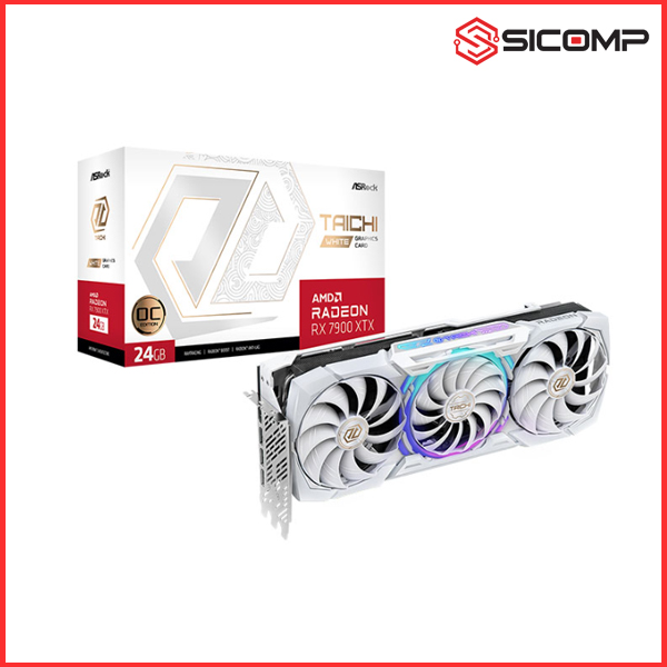 CARD MÀN HÌNH ASROCK AMD RADEON RX 7900 XTX TAICHI WHITE 24GB OC