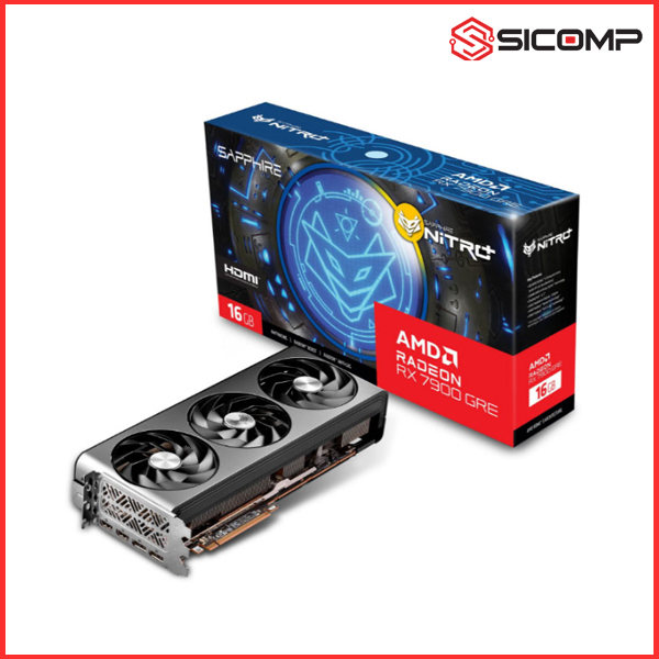 CARD MÀN HÌNH SAPPHIRE NITRO+ AMD RADEON™ RX 7900 GRE GAMING OC 16GB GDDR6