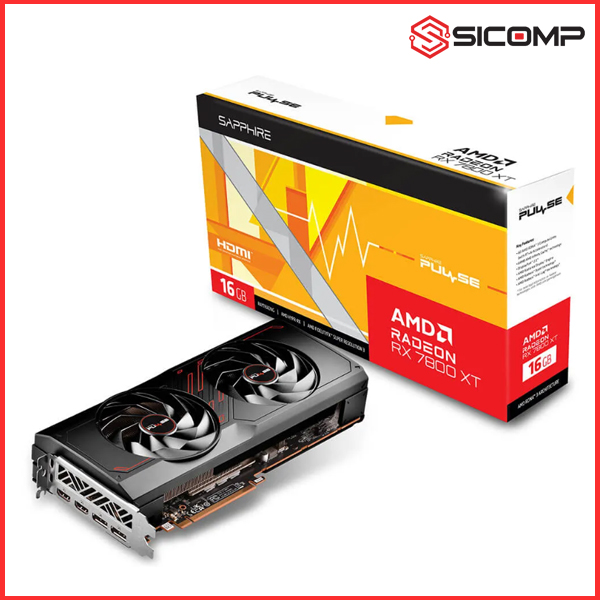 CARD MÀN HÌNH SAPPHIRE PULSE AMD RADEON™ RX 7800 XT 16GB