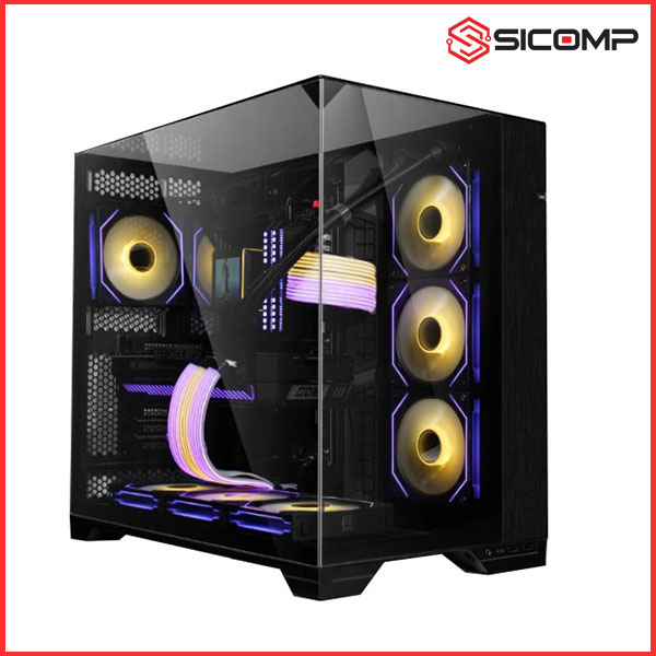 VỎ CASE LIAN-LI O11D VISION BLACK (MID TOWER, MÀU ĐEN)