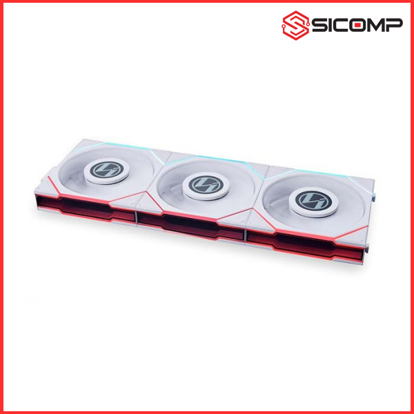 FAN TẢN NHIỆT LIAN LI UNI FAN TL120 LCD REVERSE (with Controller) WHITE - TRIPLE PACK