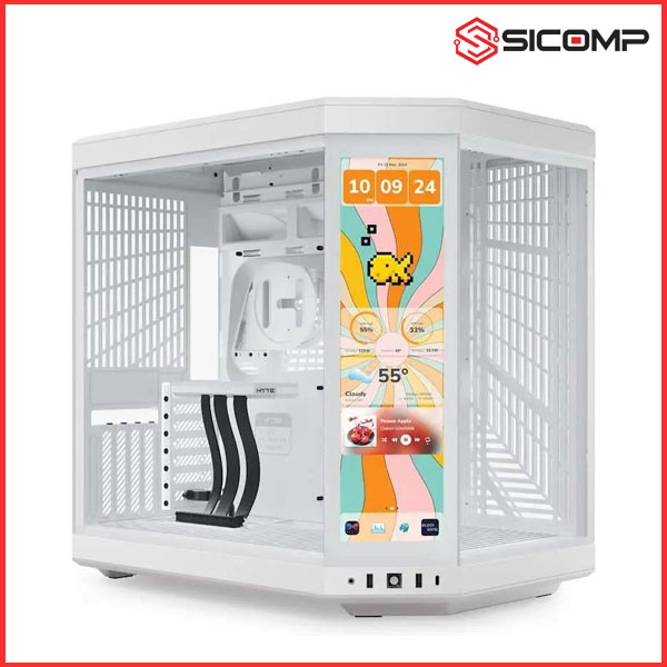 VỎ CASE HYTE Y70 TOUCH INFINITE SNOW WHITE – DUAL CHAMBER (MID TOWER | ATX)
