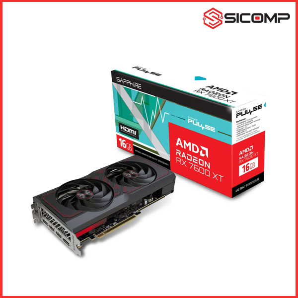 CARD MÀN HÌNH SAPPHIRE PULSE RX 7600 XT GAMING OC 16GB