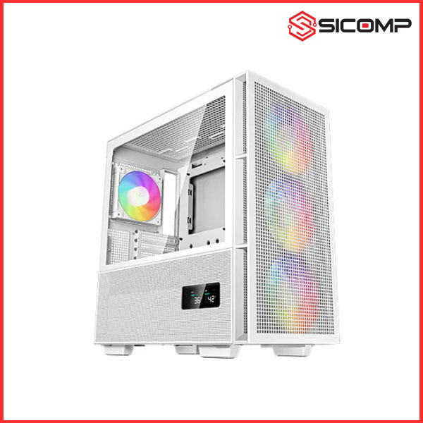 VỎ CASE DEEPCOOL CH560 DIGITAL ( KÈM SẴN 4 FAN ARGB | WHITE )