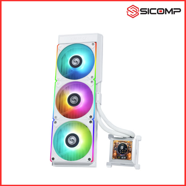 TẢN NHIỆT NƯỚC AIO LIAN LI HYDROSHIFT LCD 360 RGB FAN WHITE