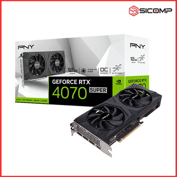 CARD MÀN HÌNH PNY GEFORCE RTX 4070 SUPER VERTO OC 12GB GDDR6X
