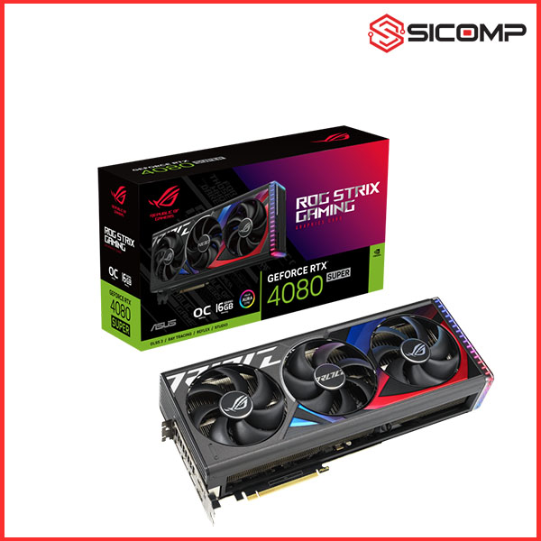 CARD MÀN HÌNH ASUS ROG STRIX GEFORCE RTX 4080 SUPER 16GB GDDR6X OC EDITION