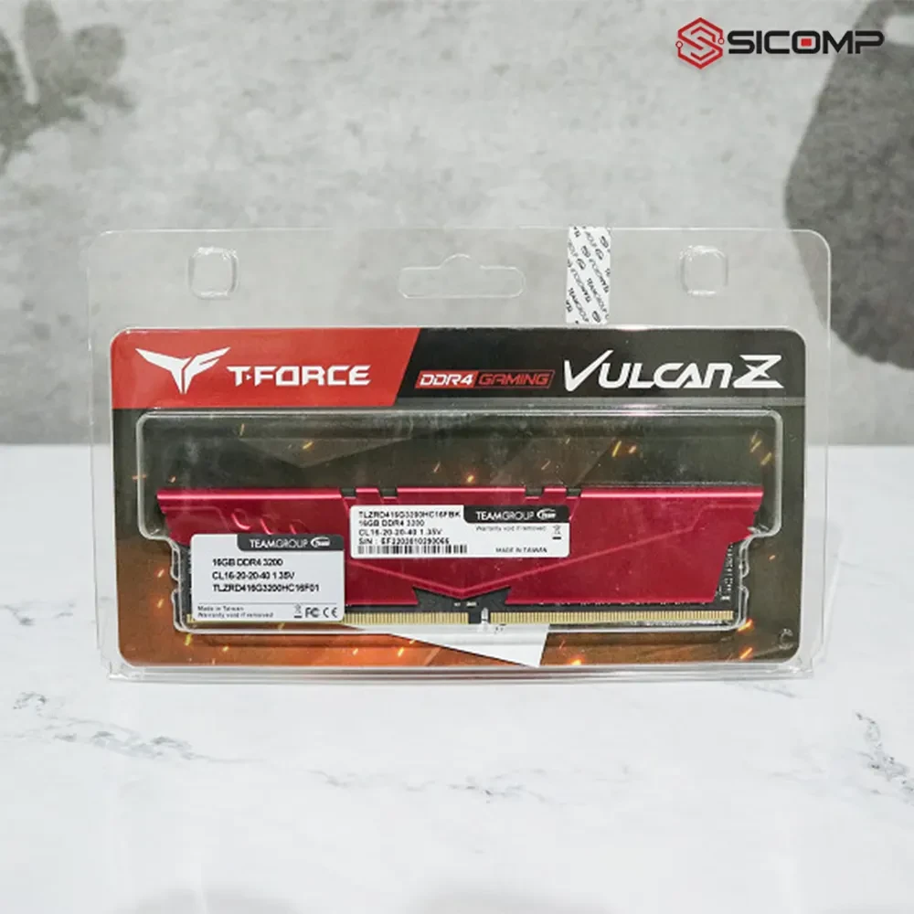 RAM DESKTOP TEAMGROUP VULCAN Z 16GB (1X16GB) DDR4 3200MHZ