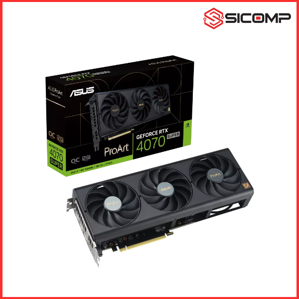 CARD MÀN HÌNH ASUS PROART GEFORCE RTX 4070 SUPER 12GB GDDR6X OC EDITION