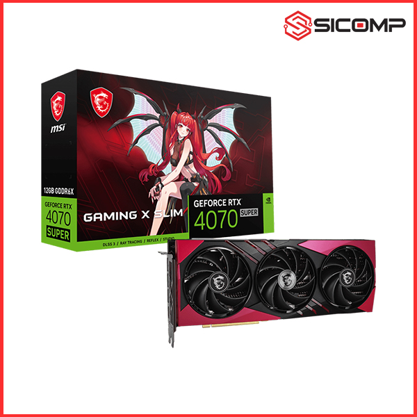 CARD MÀN HÌNH MSI GEFORCE RTX 4070 SUPER 12G GAMING X SLIM MLG
