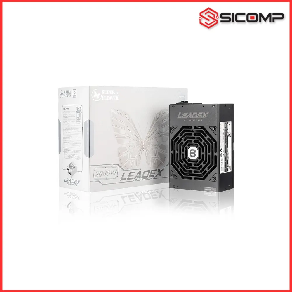 NGUỒN SUPER FLOWER LEADEX PLATINUM 2000W PCIE 5.1
