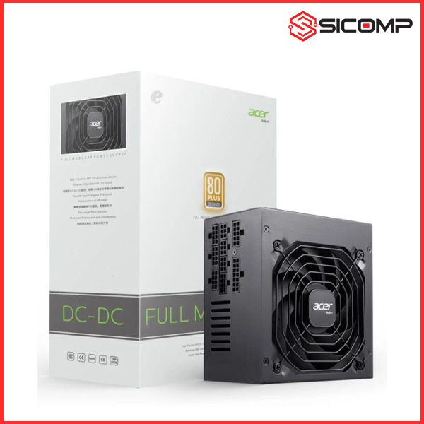 NGUỒN ACER GADGET EMACHINES AC650 - 650W (80PLUS BRONZE / FULL MODULAR) (DC-DC)