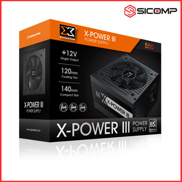 NGUỒN XIGMATEK X-POWER III 550 - 500W EN45983 (MÀU ĐEN)