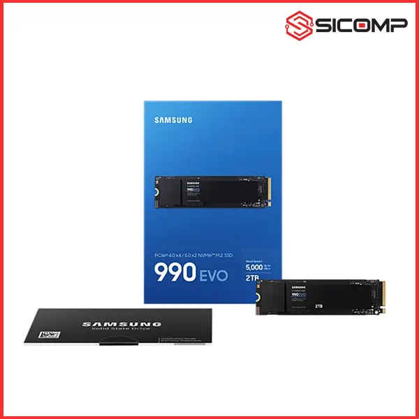 Ổ CỨNG SSD SAMSUNG 990 EVO 2TB M2 PCIE GEN 4.0 x 4 / 5.0 x 2 NMVE  2.0