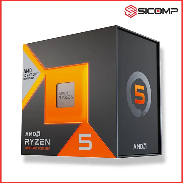 CPU AMD RYZEN 5 7600X3D (UP TO 4.7 GHZ, 102MB CACHE, 6 NHÂN 12 LUỒNG, AM5, BOX NHẬP KHẨU)