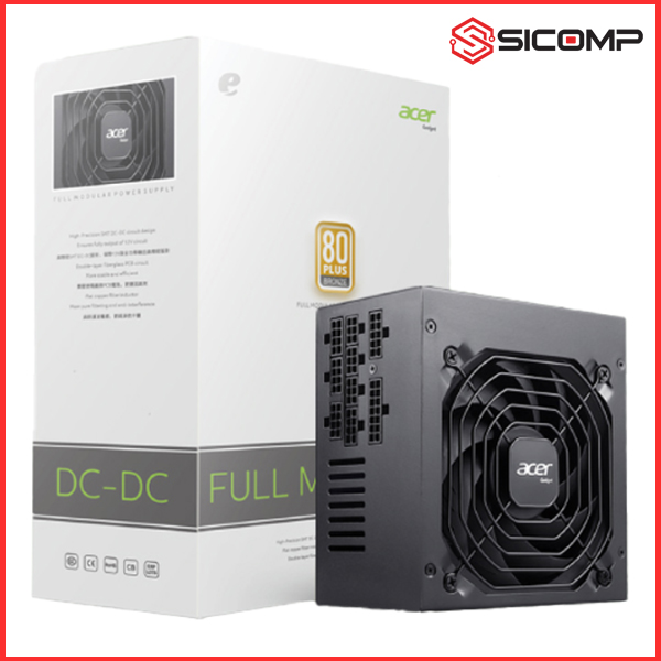 NGUỒN ACER AC1000 PCIe 5.0 1000W FULL MODULAR
