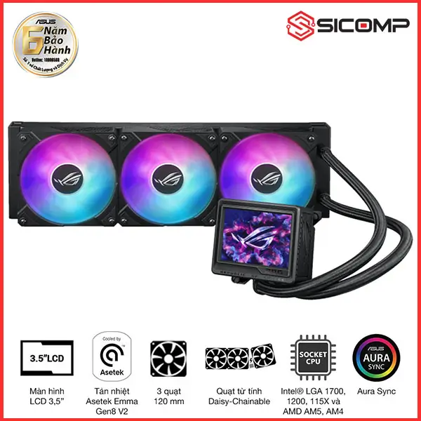TẢN NHIỆT NƯỚC AIO ASUS ROG RYUJIN III 360 ARGB EXTREME