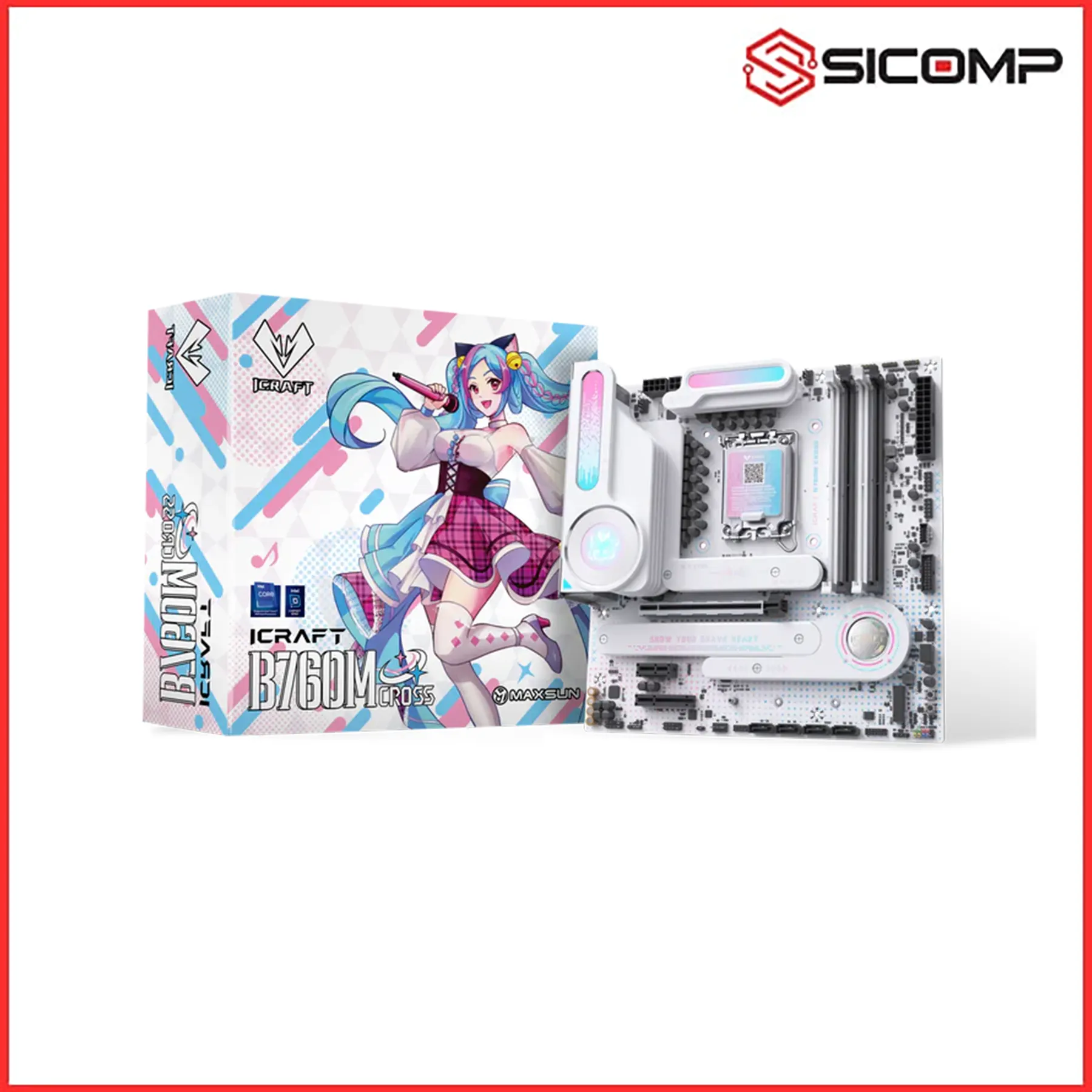 MAINBOARD MAXSUN B760M ICRAFT CROSS WIFI