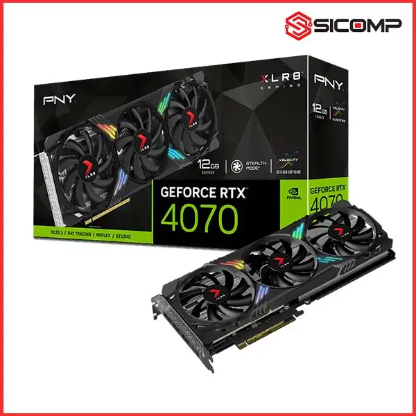 CARD MÀN HÌNH PNY GEFORCE RTX 4070 12GB XLR8 GAMING VERTO EPIC-X RGB (NEW, NHẬP KHẨU)