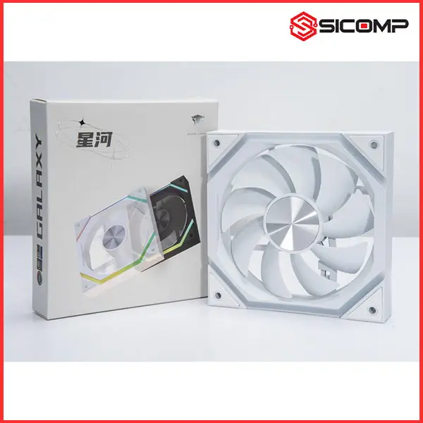 FAN TẢN NHIỆT VÔ CỰC JUNGLE LEOPARD GALAXY ARGB - 120MM ( WHITE | HÚT | THỔI )
