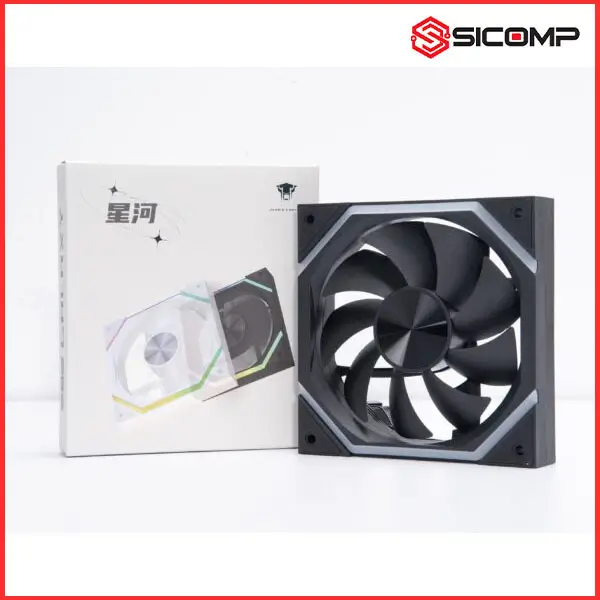 FAN TẢN NHIỆT VÔ CỰC JUNGLE LEOPARD GALAXY ARGB - 120MM ( BLACK | HÚT | THỔI )