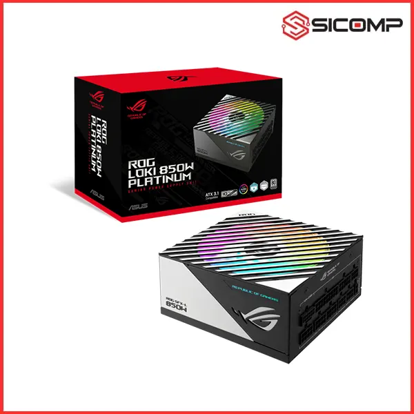 NGUỒN ASUS SFX-L ROG LOKI 850P (ĐEN/80 PLUS PLATINUM / FULL MODULAR)