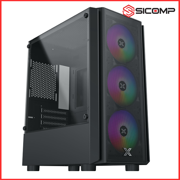 VỎ CASE XIGMATEK NYX AIR 3F (MATX/ MID TOWER/ MÀU ĐEN/ 3 FAN RGB)