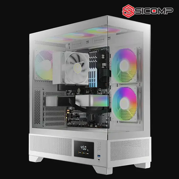 VỎ CASE GAMDIAS ATLAS M1 WH (SẴN 3 FAN ARGB SYNC)