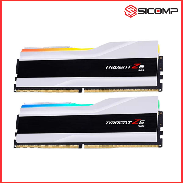 RAM (Intel XMP / AMD EXPO) GSKILL TRIDENT Z5 RGB 64GB (2x32GB) 6000MHZ WHITE - F5-6000J3636F32GX2-TZ5RW