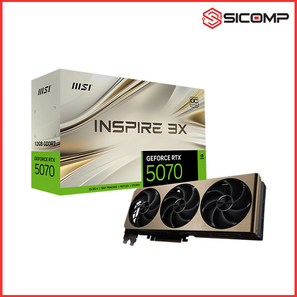 CARD MÀN HÌNH MSI GEFORCE RTX 5070 12GB INSPIRE 3X OC