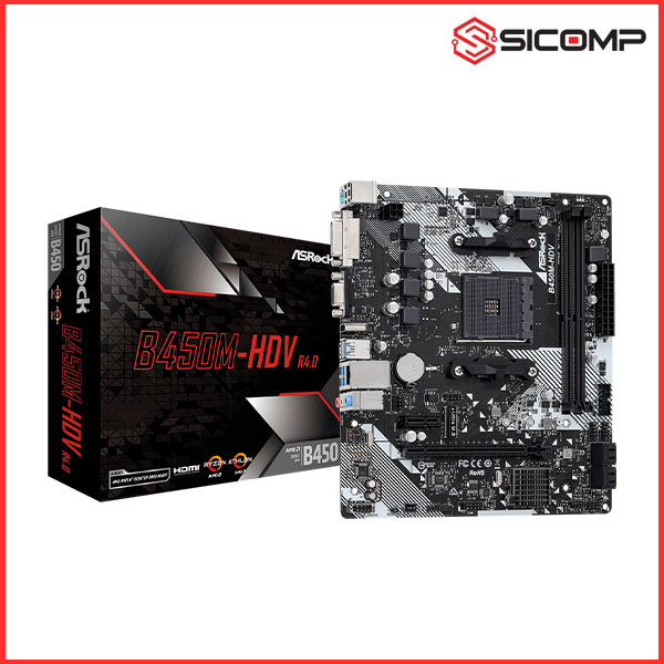 MAINBOARD ASROCK B450M-HDV R4.0