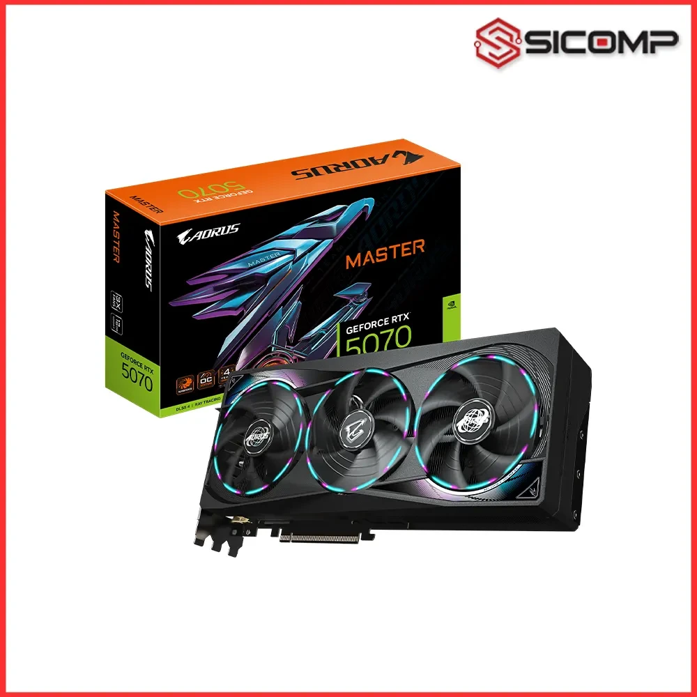 CARD MÀN HÌNH GIGABYTE AORUS GEFORCE RTX 5070 MASTER 12G