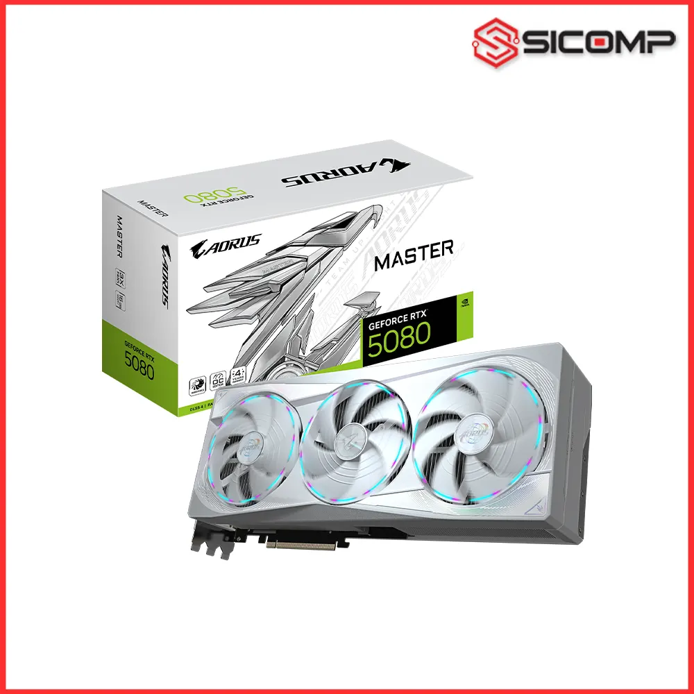 CARD MÀN HÌNH GIGABYTE AORUS GEFORCE RTX 5080 MASTER ICE 16G