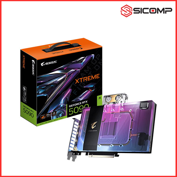 CARD MÀN HÌNH GIGABYTE AORUS GEFORCE RTX 5090 XTREME WATERFORCE WB 32G
