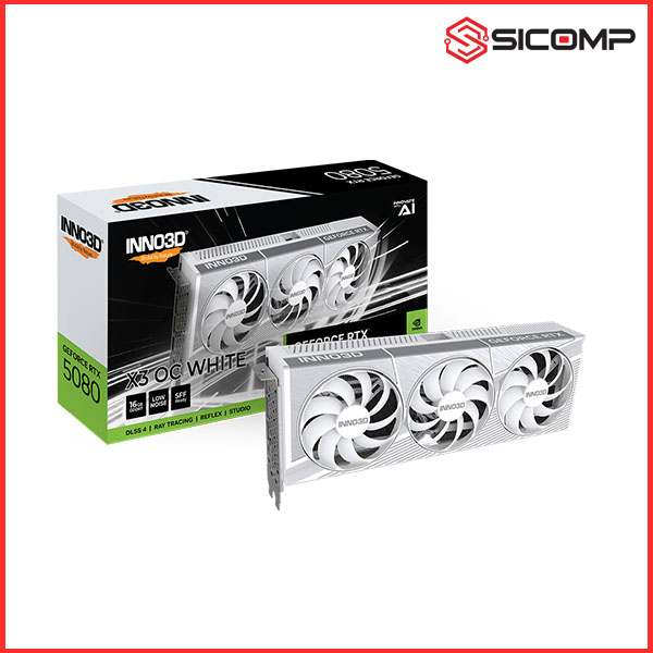 CARD MÀN HÌNH INNO3D GEFORCE RTX 5080 X3 OC WHITE