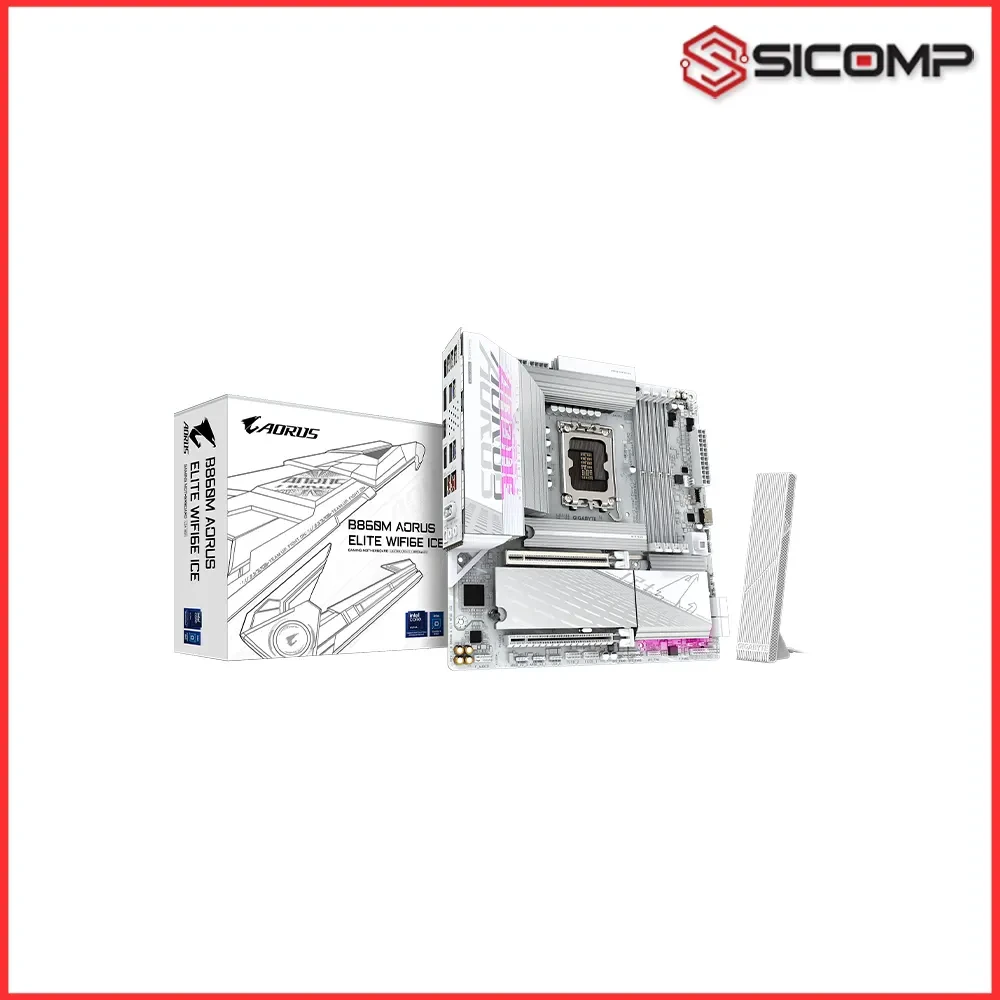 MAINBOARD GIGABYTE B860M AORUS ELITE WIFI6E ICE