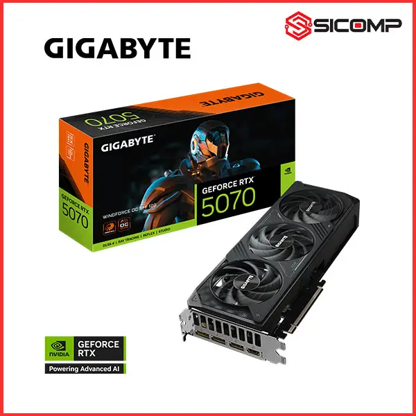 CARD MÀN HÌNH GIGABYTE GEFORCE RTX 5070 WINDFORCE OC SFF 12G
