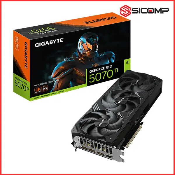 CARD MÀN HÌNH GIGABYTE GEFORCE RTX 5070 Ti WINDFORCE OC SFF 16G
