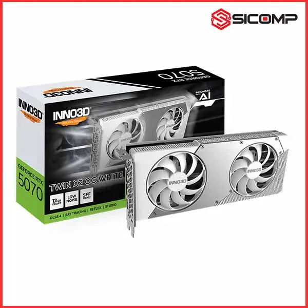CARD MÀN HÌNH INNO3D GEFORCE RTX 5070 TWIN X2 OC WHITE