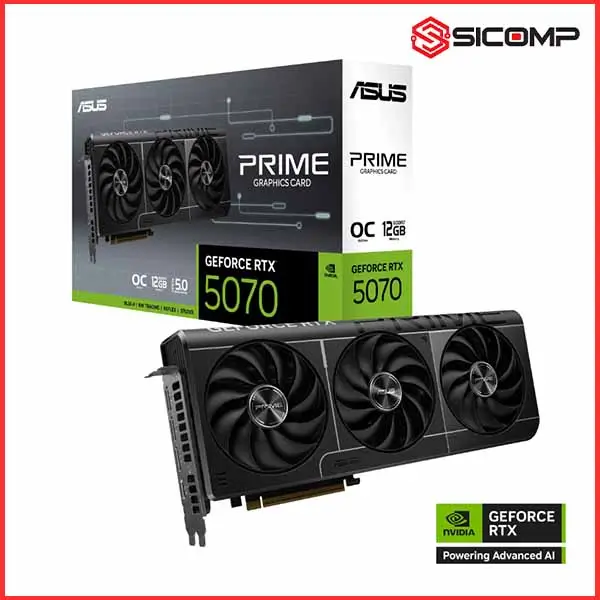 CARD MÀN HÌNH ASUS PRIME GEFORCE RTX 5070 12GB OC EDITION
