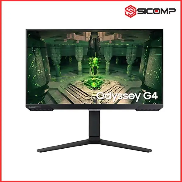 MÀN HÌNH GAMING SAMSUNG ODYSSEY G4 G40B LS25BG400EEXXV (25 INCH - FHD - IPS - 240HZ - 1MS - PHẲNG) (Chân đế có thể điều chỉnh độ cao), Xoay 90 độ