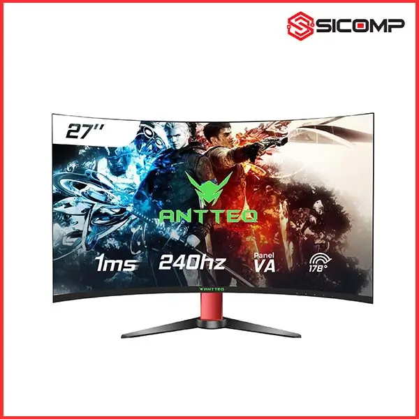 MÀN HÌNH GAMING HKC ANT 27GW240 (27 INCH - FHD - VA - 240HZ - 1MS - CONG)