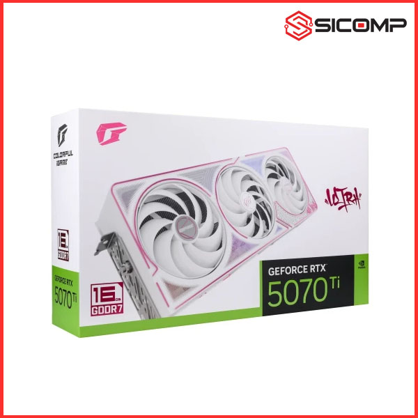 CARD MÀN HÌNH COLORFUL IGAME GEFORCE RTX 5070 TI ULTRA WHITE NON-OC 16GB-V